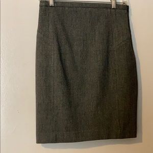 Black and white pencil skirt